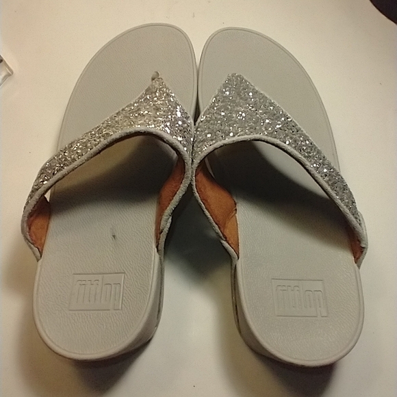 FitFlop Lulu Glitter Thong Flip Flop Sandals Women's sz 8. - Picture 8 of 11